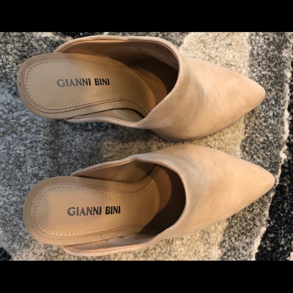 Brand new, never worn, slip on heels